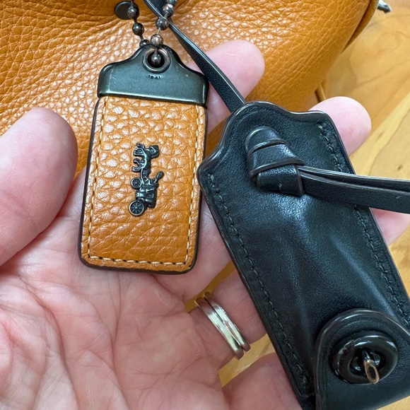 Coach rogue 1941 exotic butterscotch tan purse handbag satchel leather fair - Picture 3 of 15